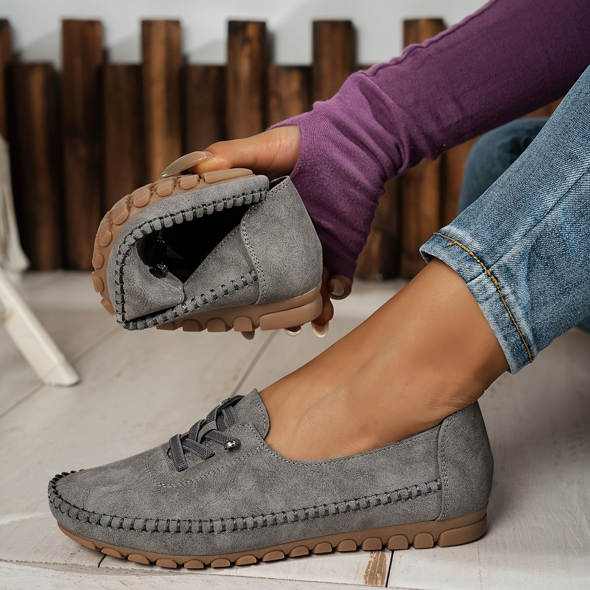 Women's Orthopedic Slip-On Shoes – Sensitive Feet | The Dawn | Huna