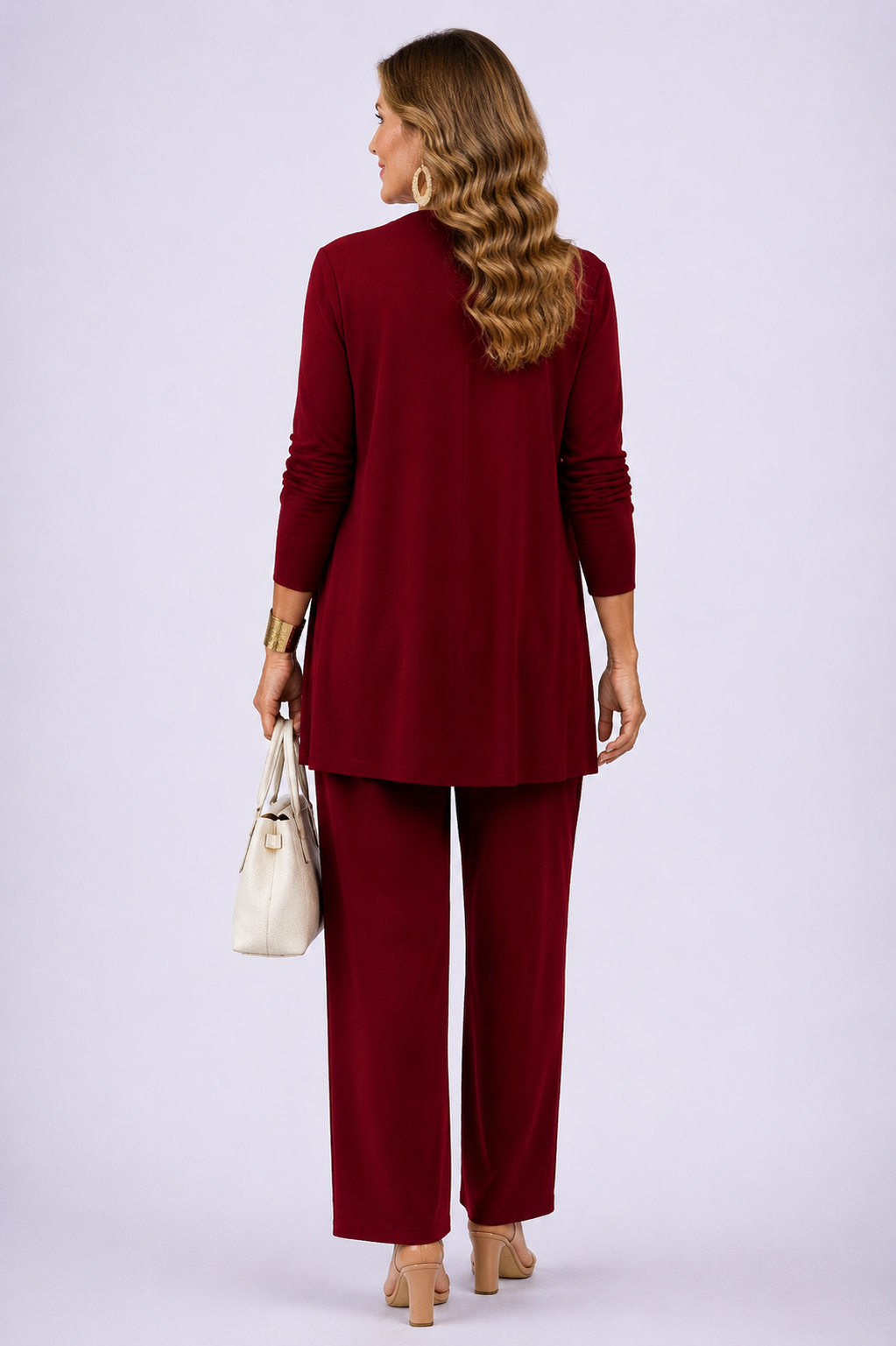 Women's 3 Piece Set UK – White & Red | The Denise | Huna
