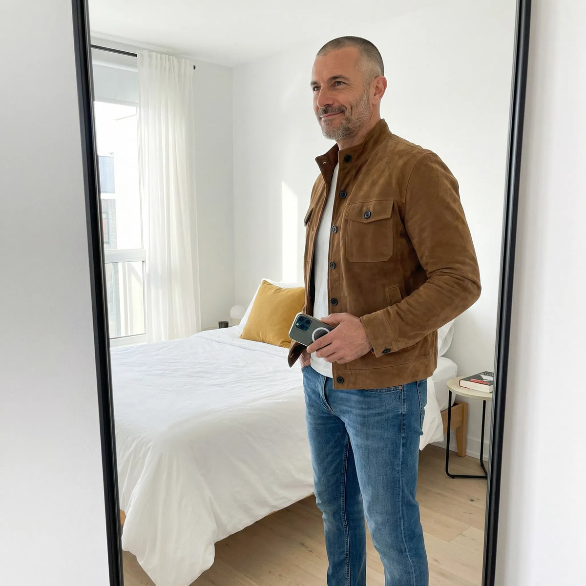 Men's suede jacket – The Jacob by Huna – view 8