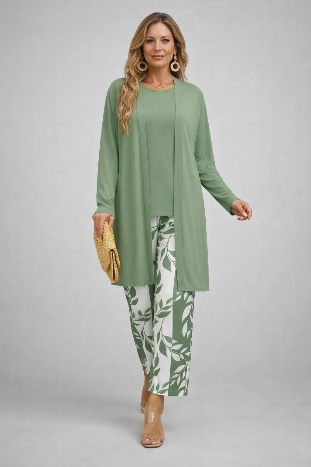 Women's 3 Piece Set UK – Sage Green | The Eirwen | Huna