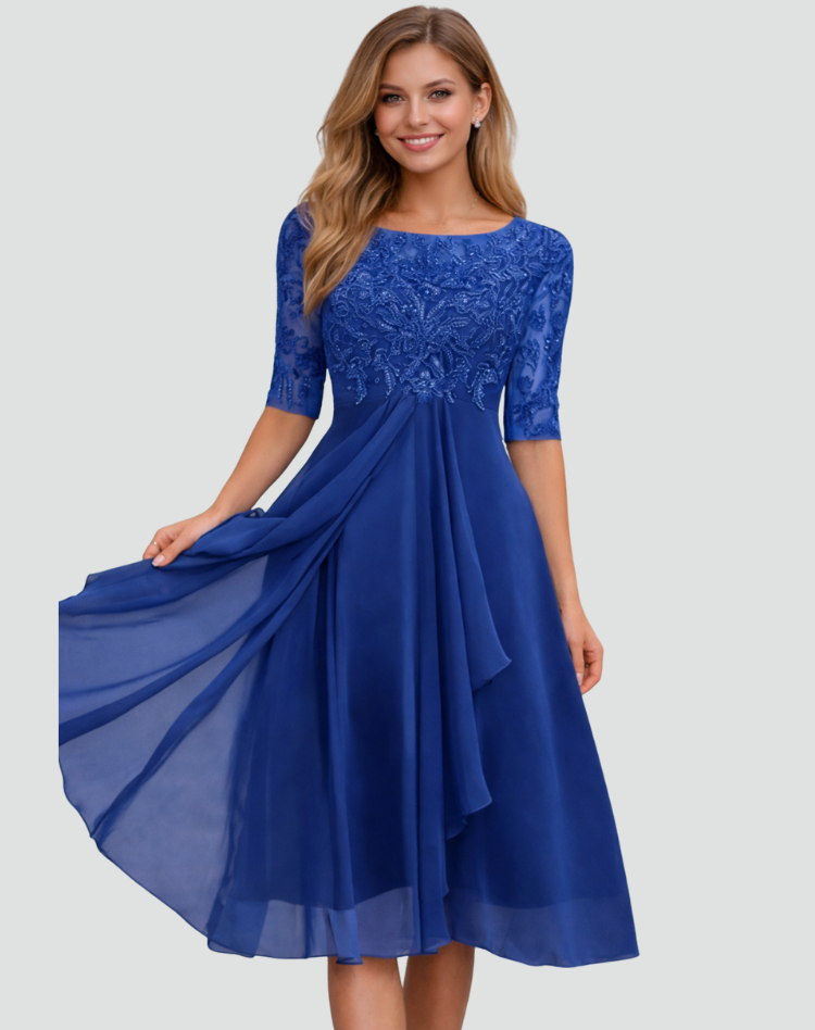 The Isolde – Women's Lace & Tulle Wedding Guest Dress – Huna