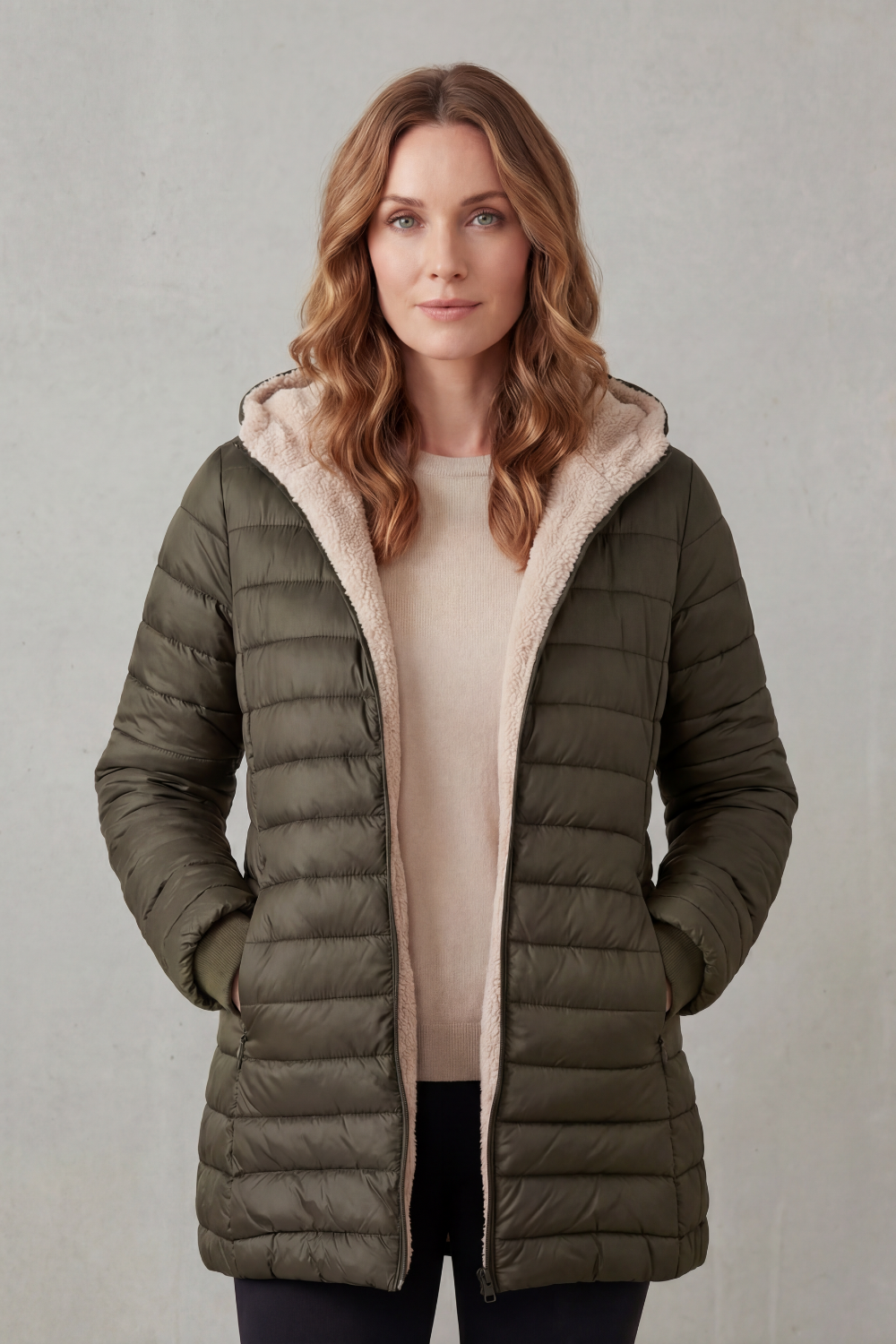 Women's Hooded Puffer Jacket – The Isabelette, view 10