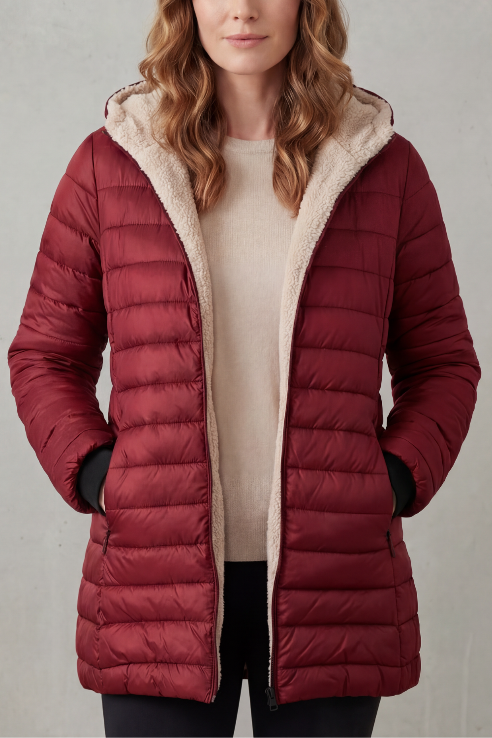 Women's Hooded Puffer Jacket – The Isabelette, view 11