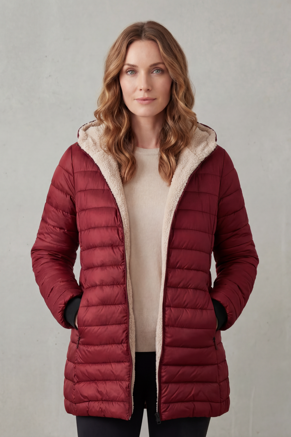 Women's Hooded Puffer Jacket – The Isabelette, view 12