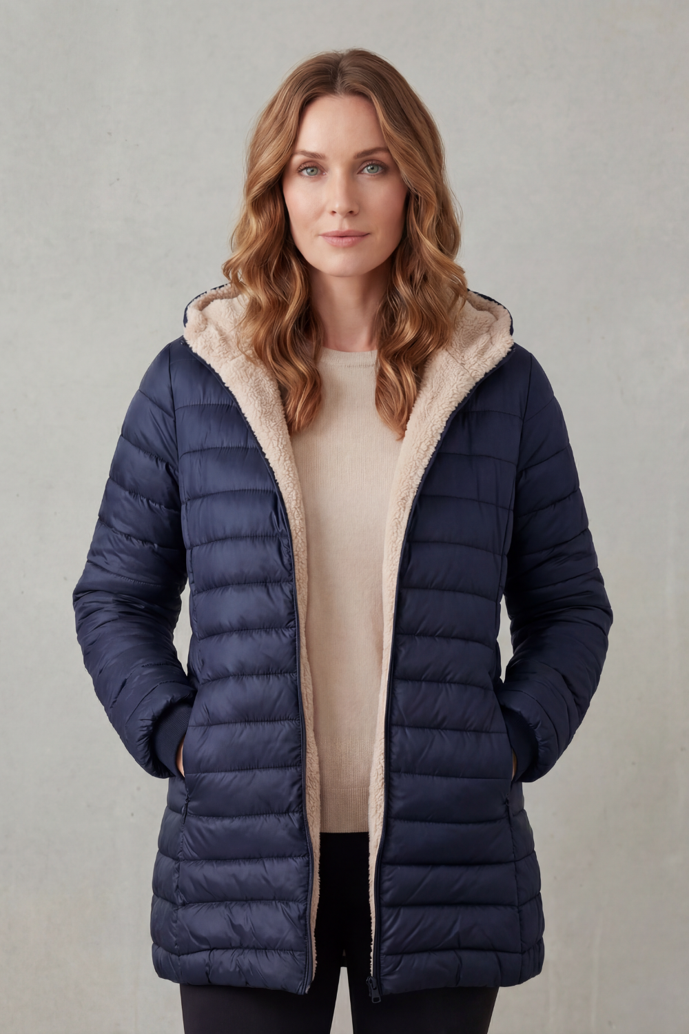 Women's Hooded Puffer Jacket – The Isabelette, view 6