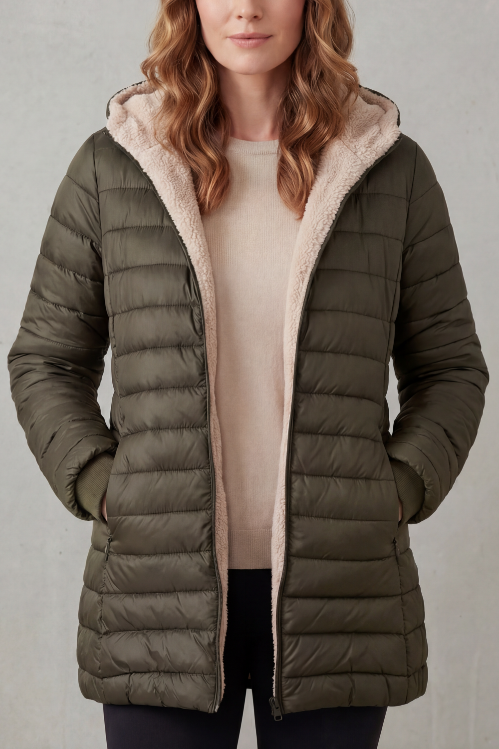Women's Hooded Puffer Jacket – The Isabelette, view 9