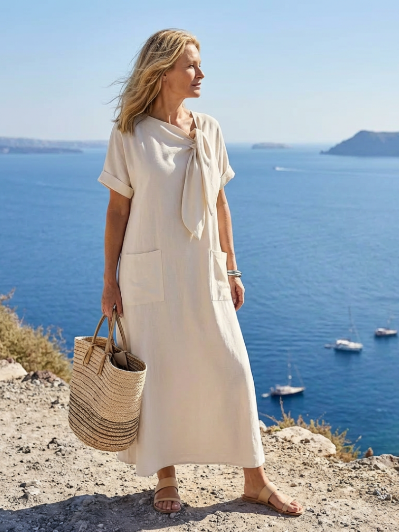 Elowyn – Women's Pocket Maxi Dress – Huna