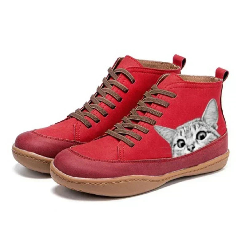 Women's cat ankle boots – The Luna by Huna – view 5