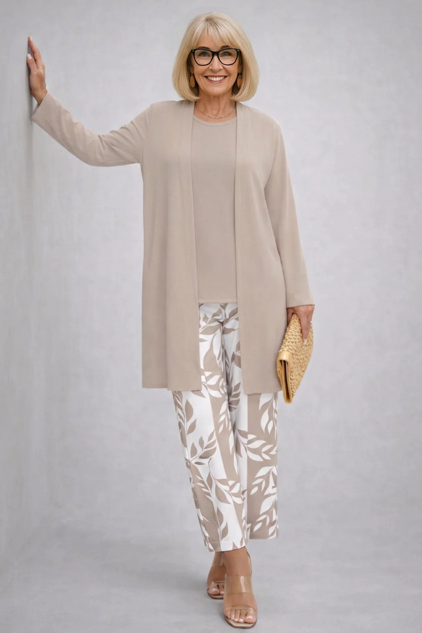 Women's 3 Piece Set UK – Warm Beige | The Erynn | Huna