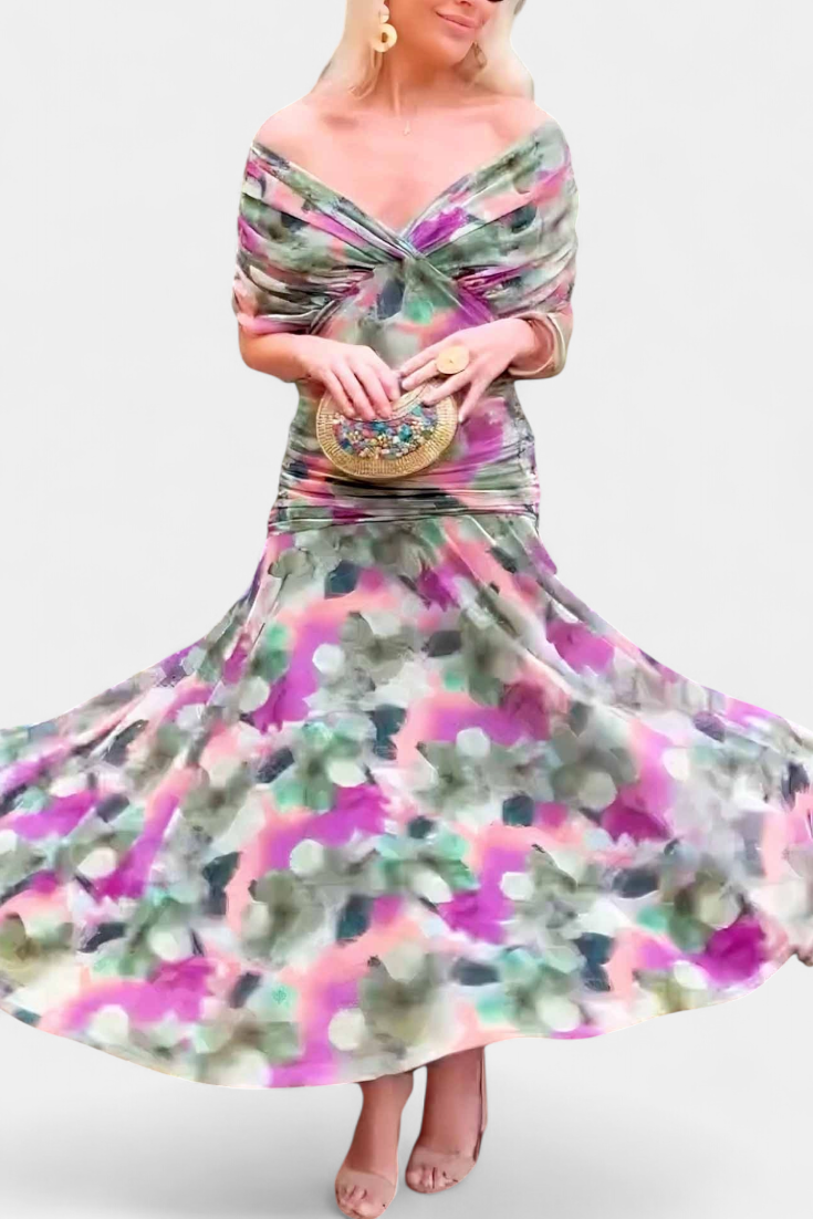 The Eryzziah – Women's Floral Occasion Dress | Huna