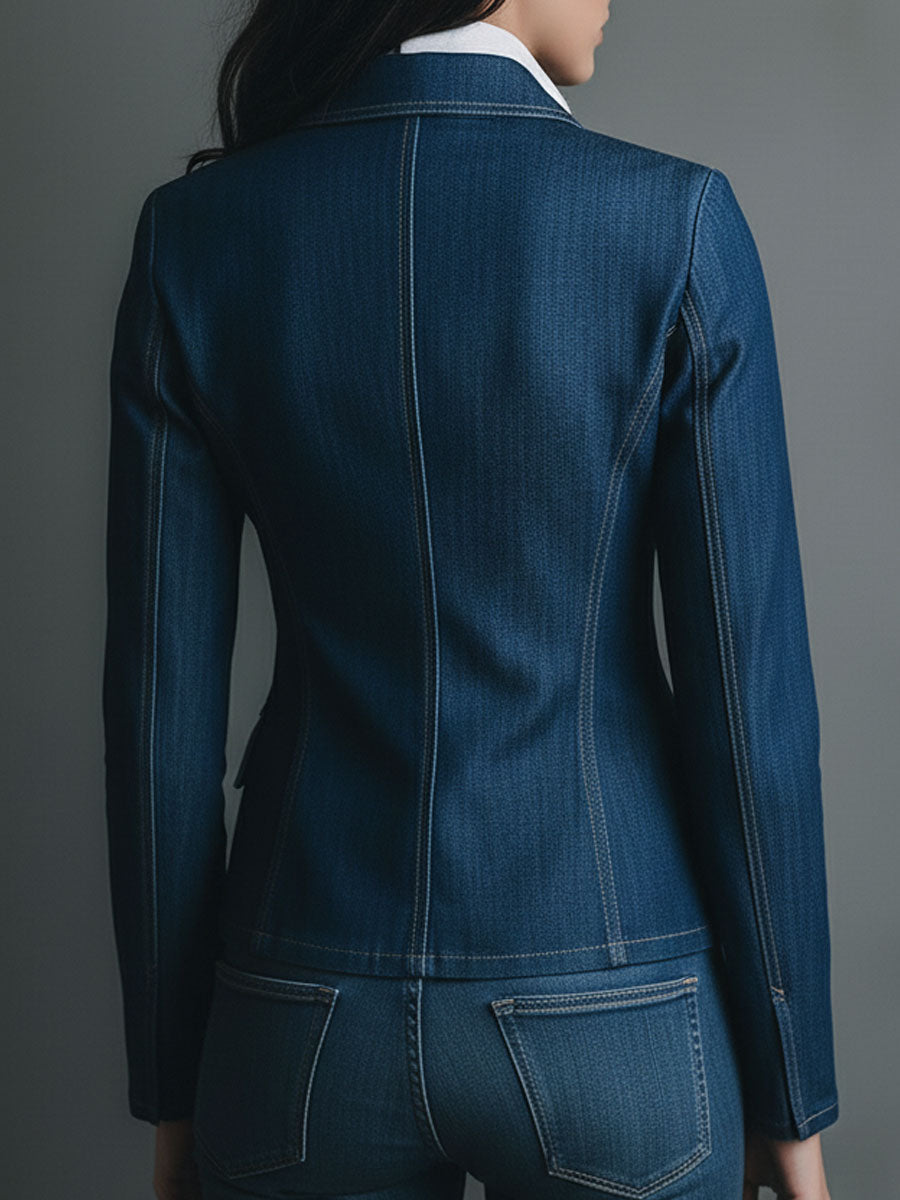 Women's Denim Jacket UK – Fitted Classic | The Billie | Huna