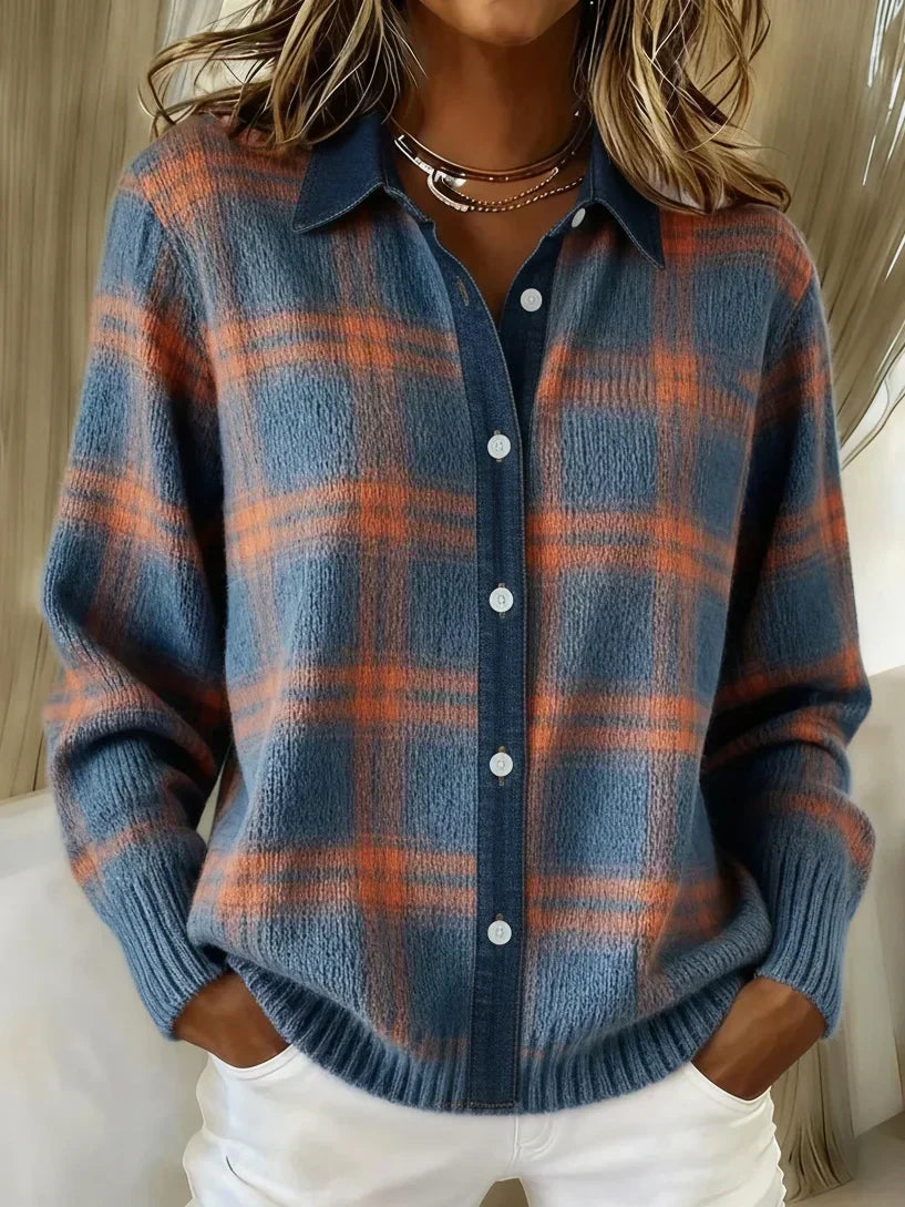 Women's Longline Cardigan UK – colourful open layer, view 1