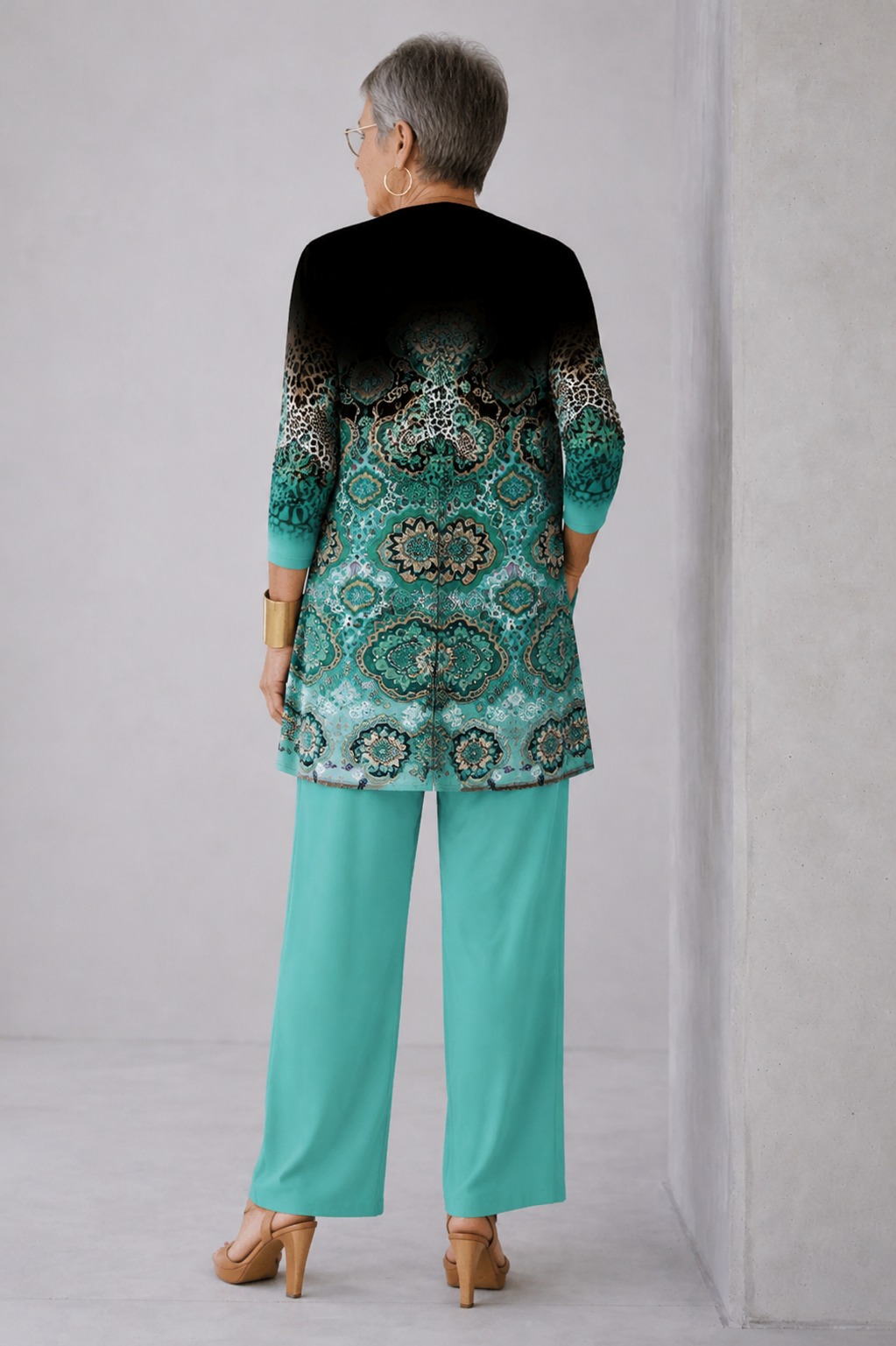 Women's 3 Piece Set UK – Teal Green | The Romilly | Huna