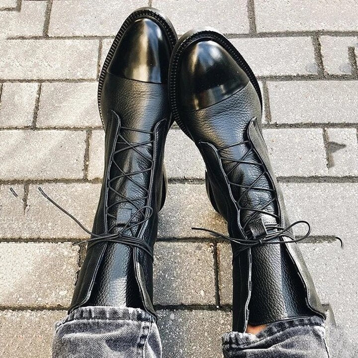 Women's lace-up ankle boots – The Sophia by Huna – view 2