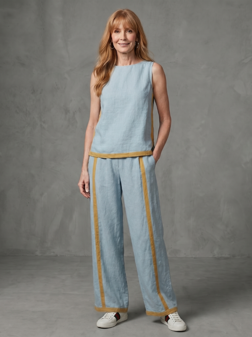 Women's Two Piece Trouser Set – Sleeveless Co-ord | The Inara | Huna