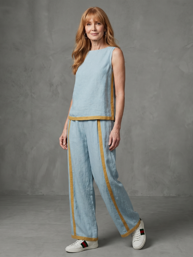 Women's Two Piece Trouser Set – Sleeveless Co-ord | The Inara | Huna