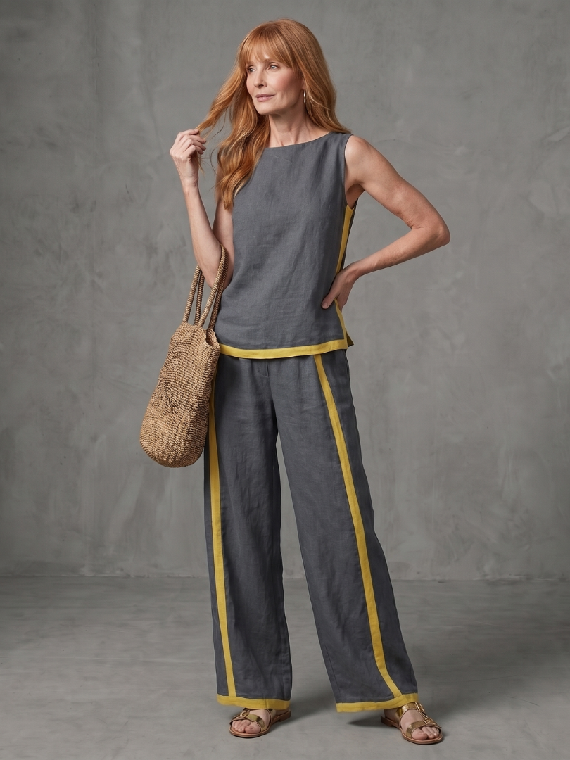 Women's Two Piece Trouser Set – Sleeveless Co-ord | The Inara | Huna