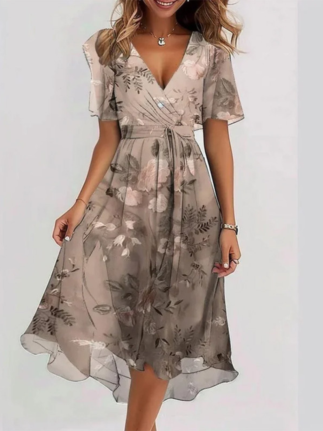 The Sable – Women's Boho Midi Dress – Huna
