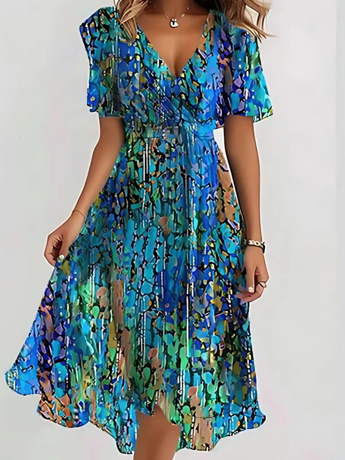 The Sable – Women's Boho Midi Dress – Huna