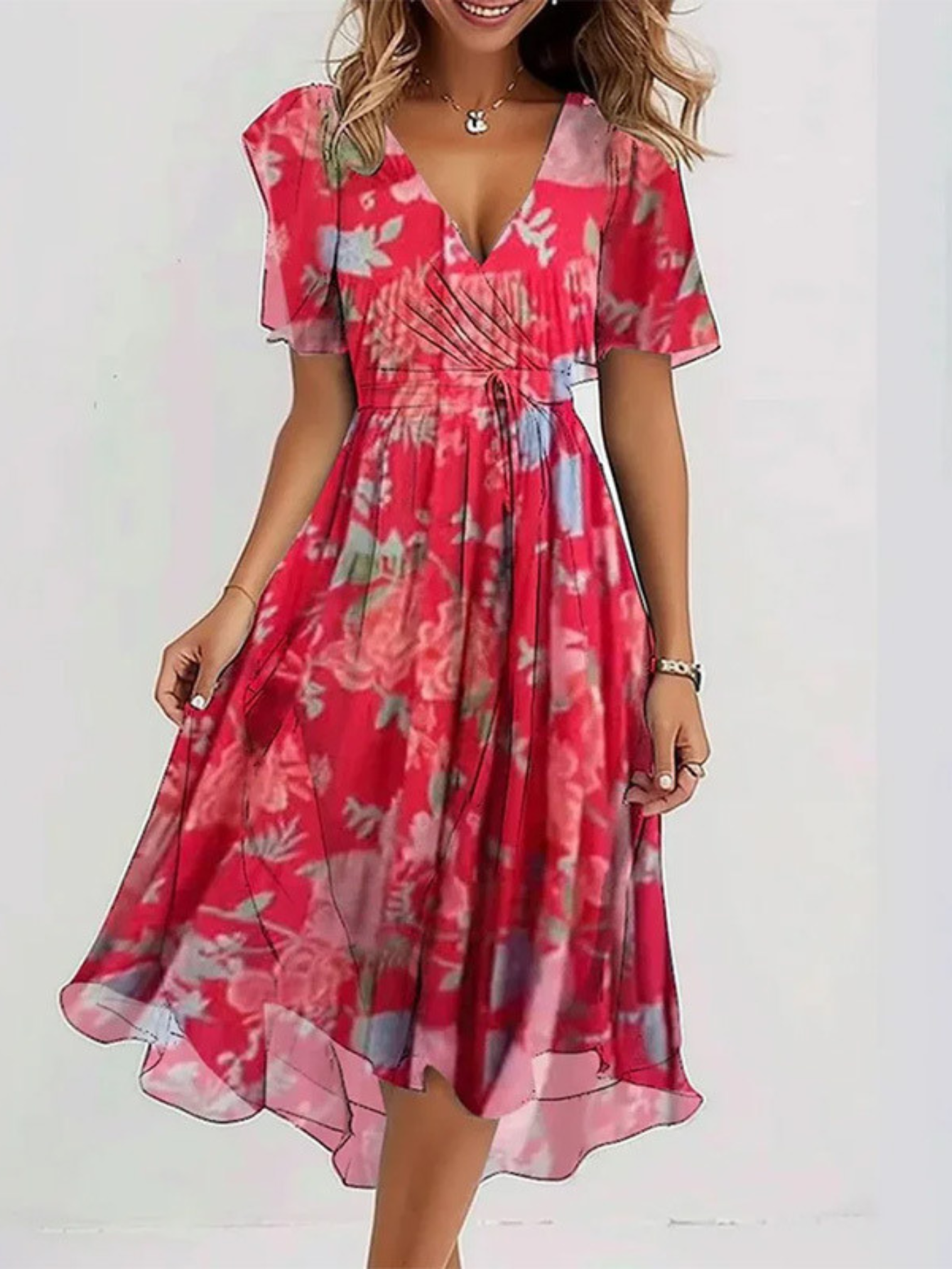 The Sable – Women's Boho Midi Dress – Huna