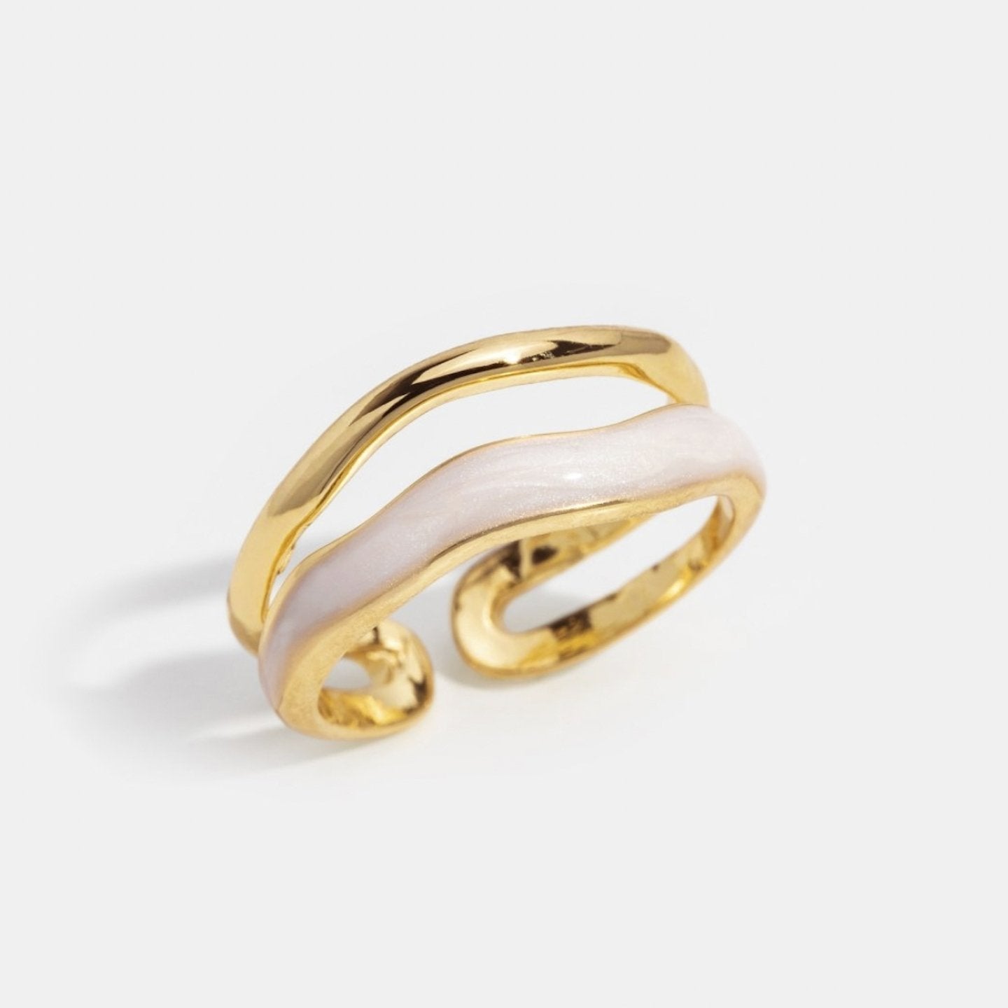 The Sahara – Women's Layered Gold Ring | Huna Signatures