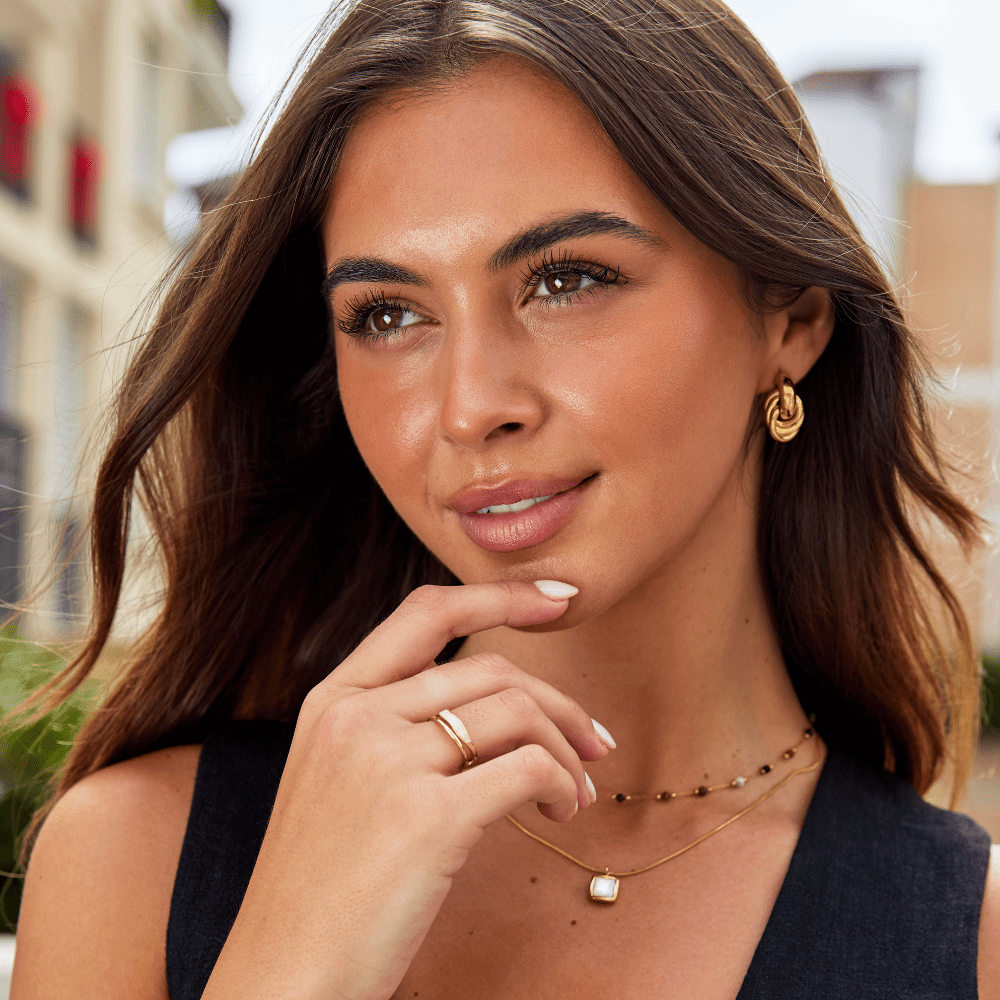 The Sahara – Women's Layered Gold Ring | Huna Signatures