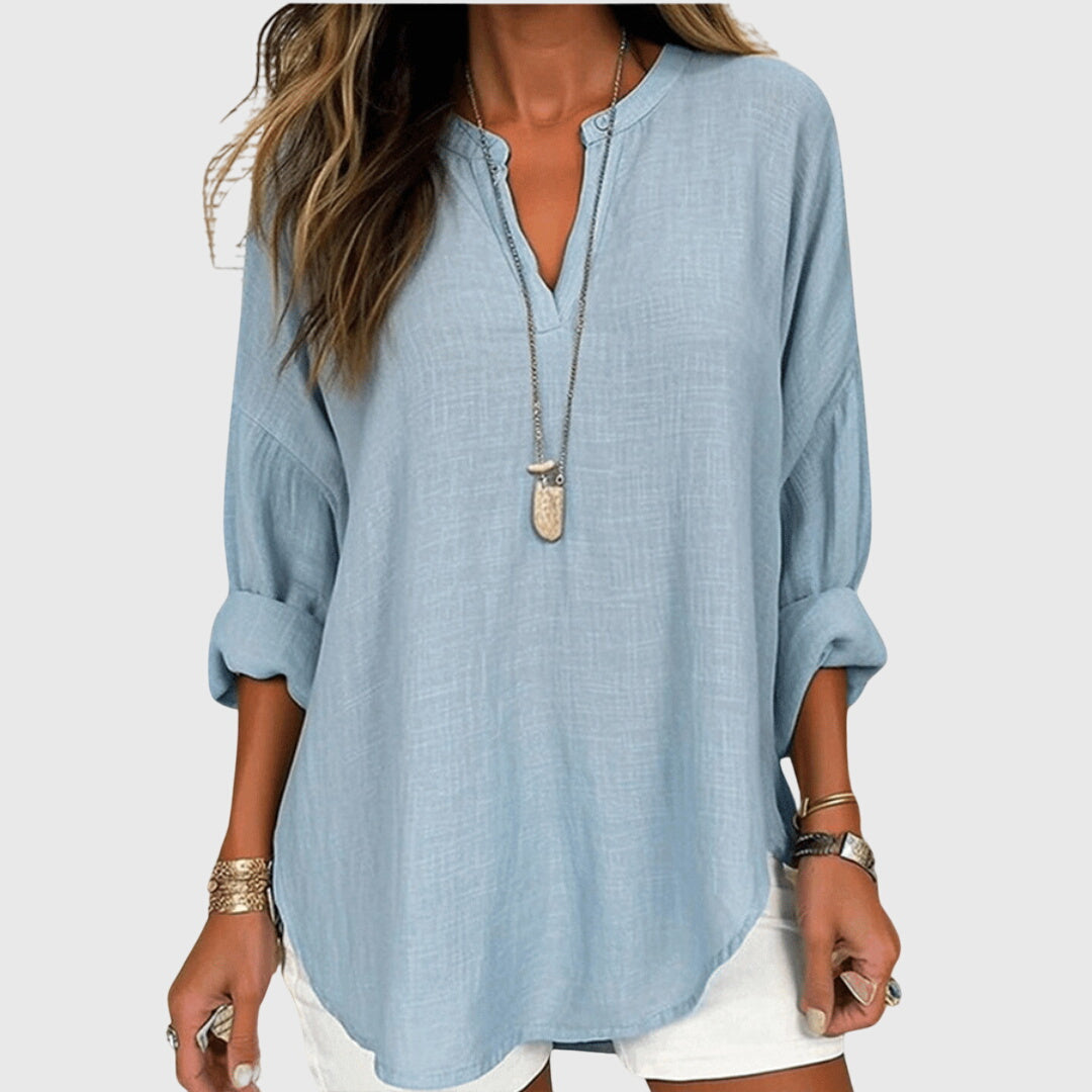 Women's Beach Shirt – Flowy Kaftan Cover Up | The Lenara | Huna