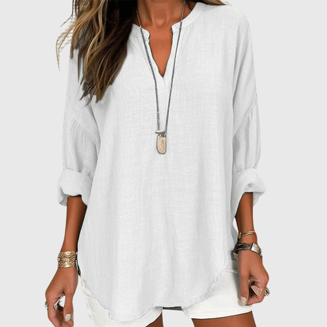 Women's Beach Shirt – Flowy Kaftan Cover Up | The Lenara | Huna
