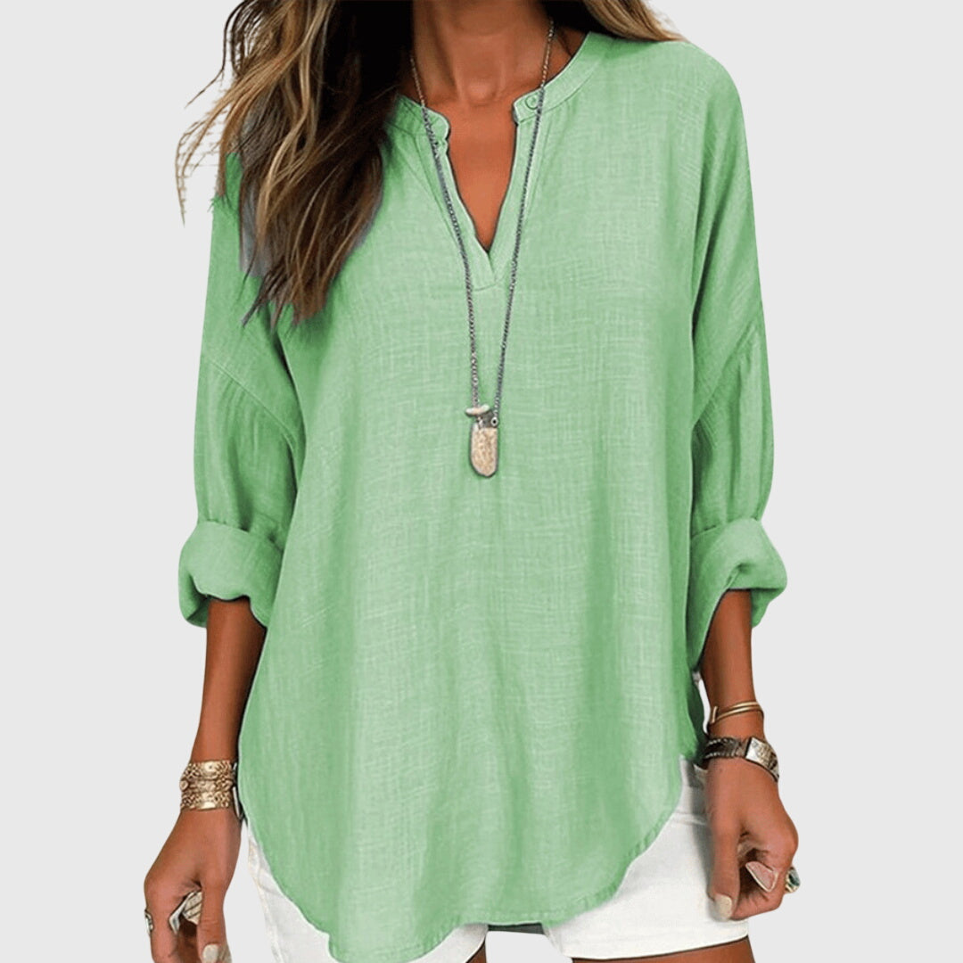 Women's Beach Shirt – Flowy Kaftan Cover Up | The Lenara | Huna