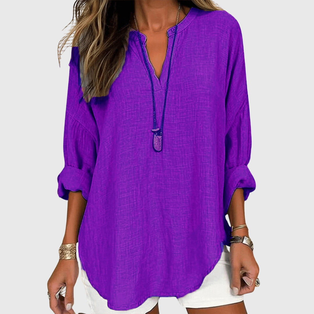 Women's Beach Shirt – Flowy Kaftan Cover Up | The Lenara | Huna
