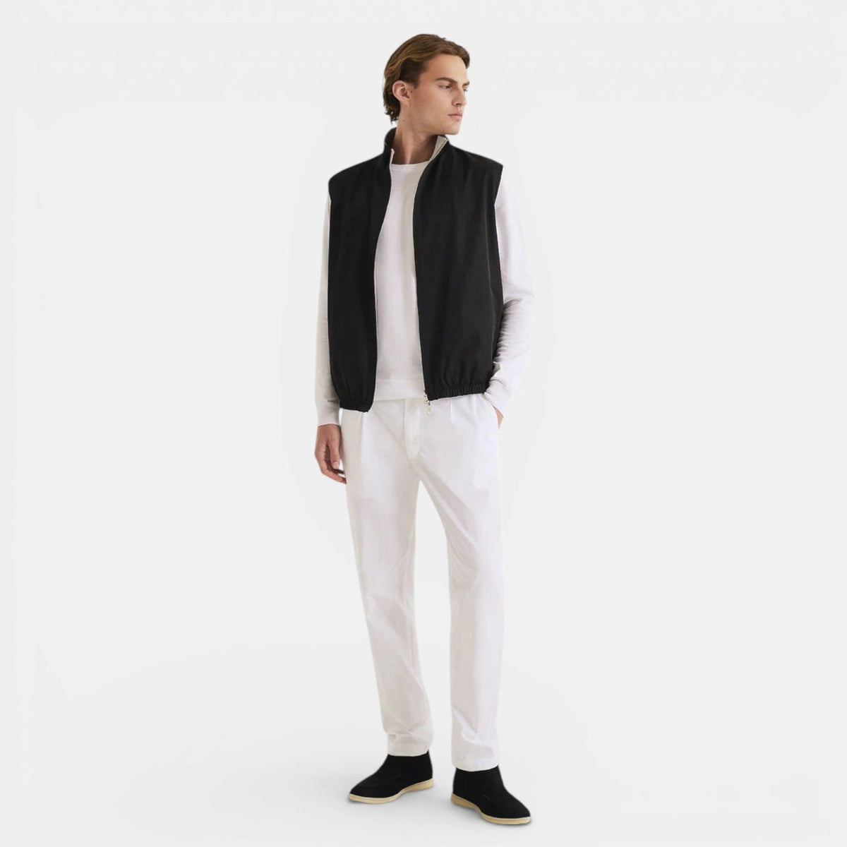 Men's reversible gilet – The Tobias by Huna – product view 2