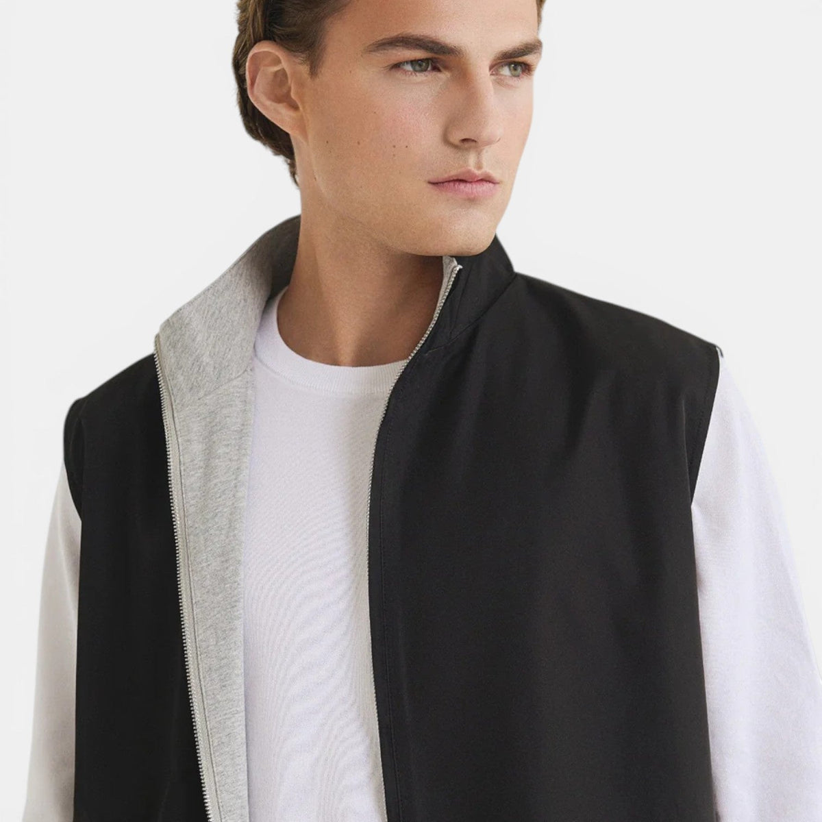 Men's reversible gilet – The Tobias by Huna – product view 6