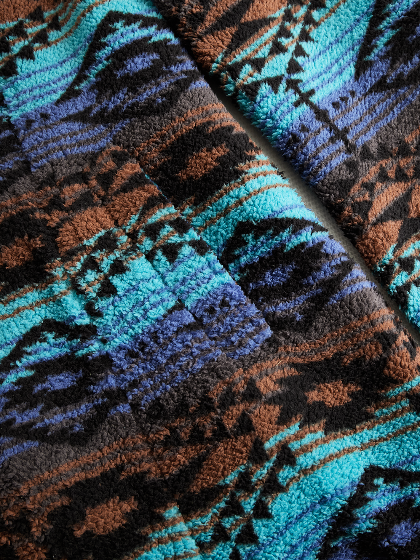 Women's Wool Coat UK – Longline Tribal Print | The Marlowe | Huna