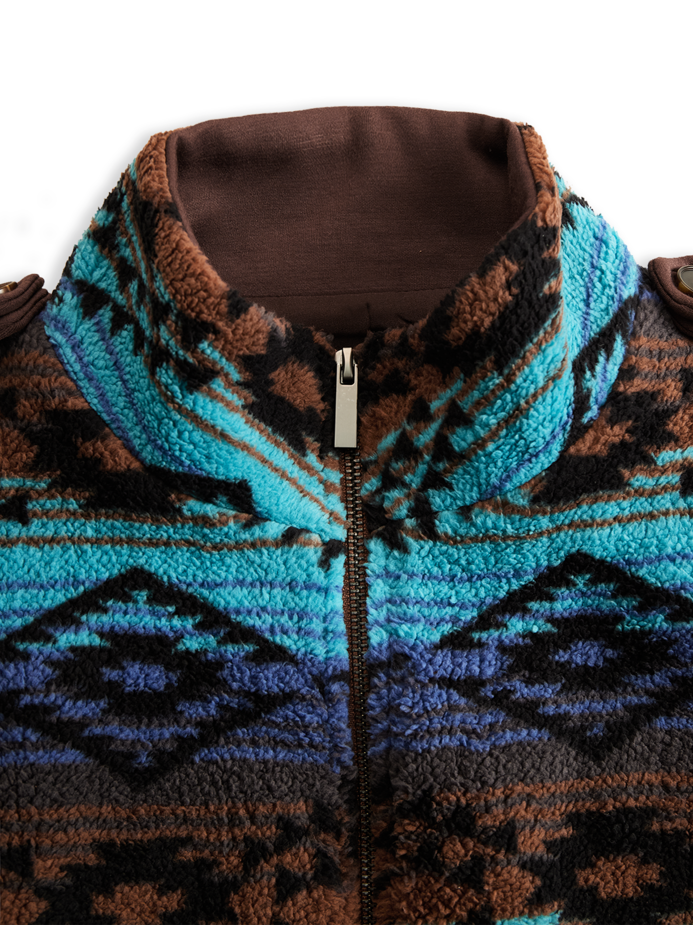 Women's Wool Coat UK – Longline Tribal Print | The Marlowe | Huna