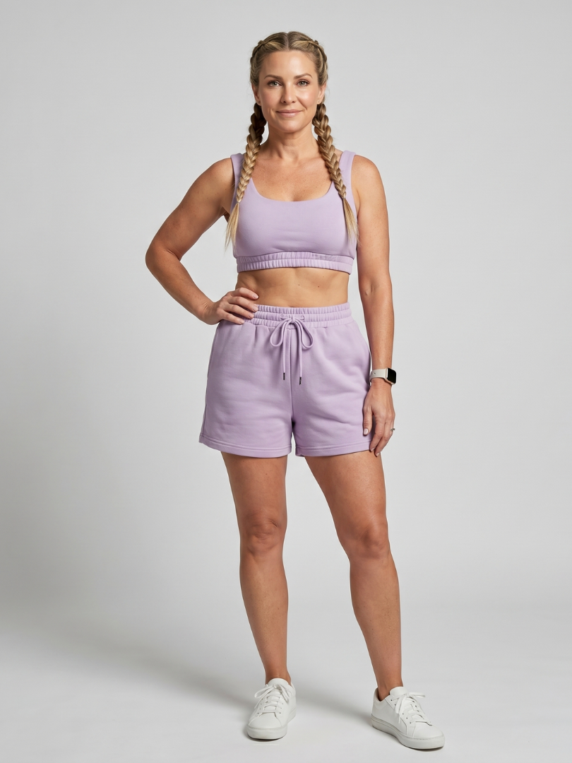 Women's Crop Top & Shorts Set – Sleeveless Co-ord | The Lysem | Huna