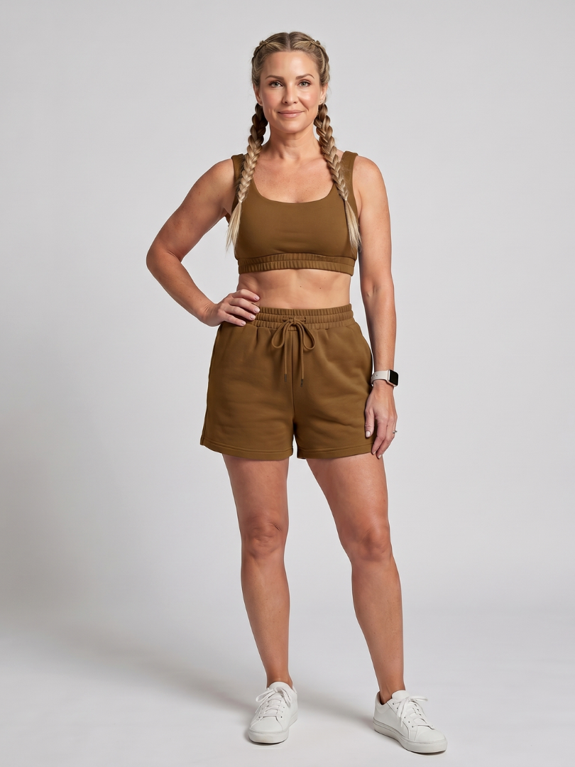 Women's Crop Top & Shorts Set – Sleeveless Co-ord | The Lysem | Huna