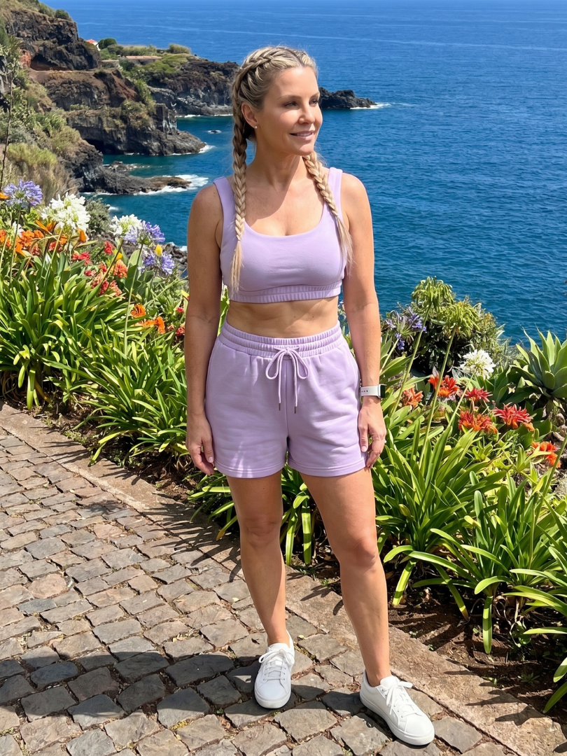 Women's Crop Top & Shorts Set – Sleeveless Co-ord | The Lysem | Huna