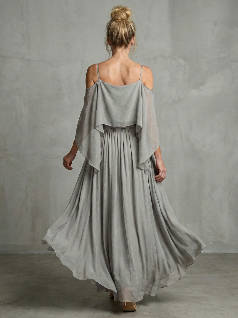 Women's Two Piece Set – Cold Shoulder & Wide Leg Co-ord | The Marisol | Huna