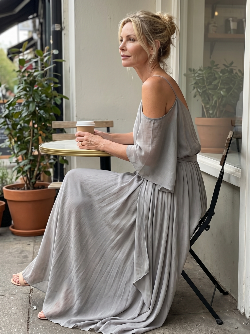 Women's Two Piece Set – Cold Shoulder & Wide Leg Co-ord | The Marisol | Huna