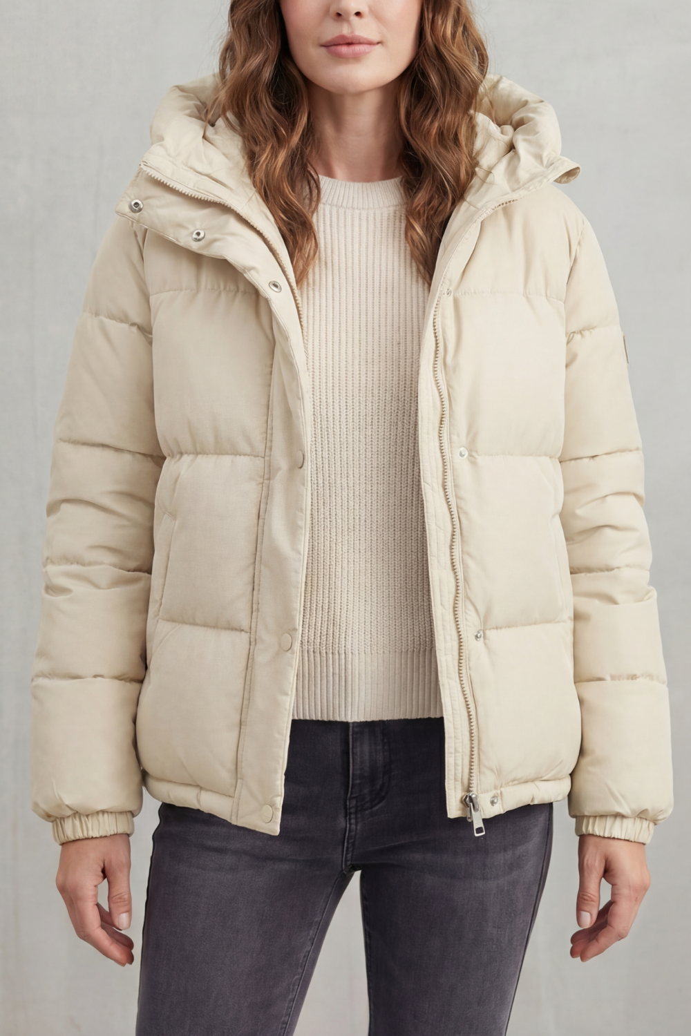 Women's Quilted Puffer Jacket – The Demerelle, view 5