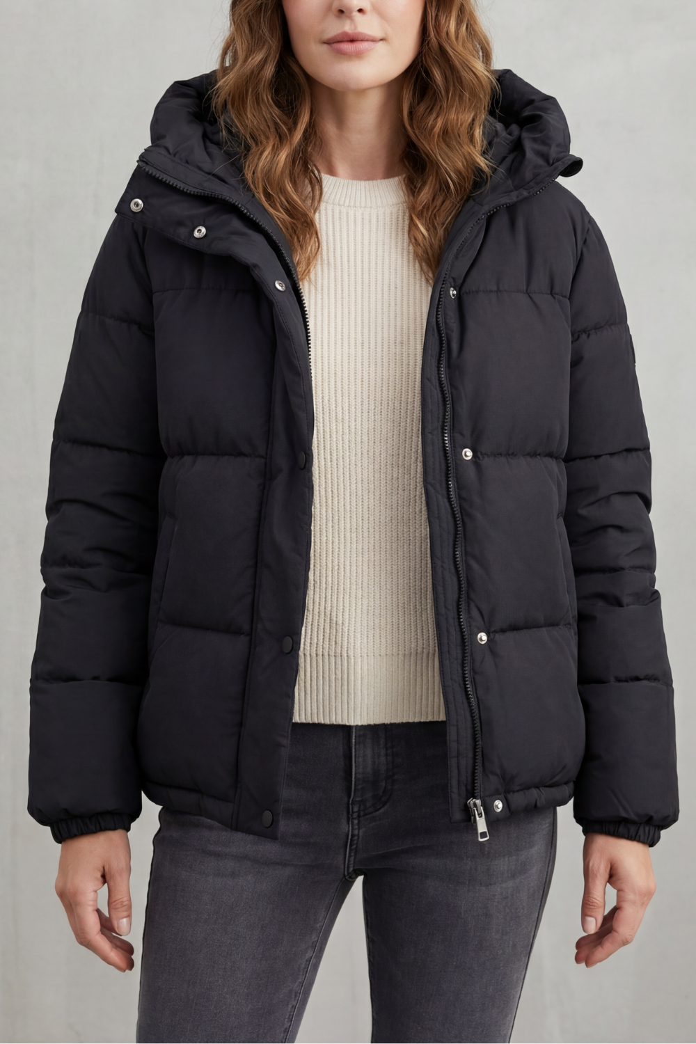 Women's Quilted Puffer Jacket – The Demerelle, view 1