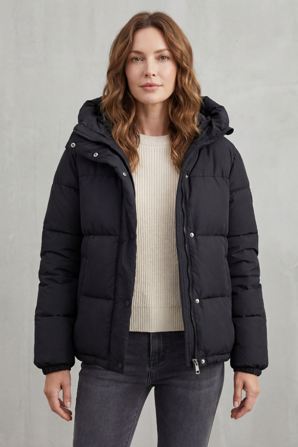 Women's Quilted Puffer Jacket – The Demerelle, view 2
