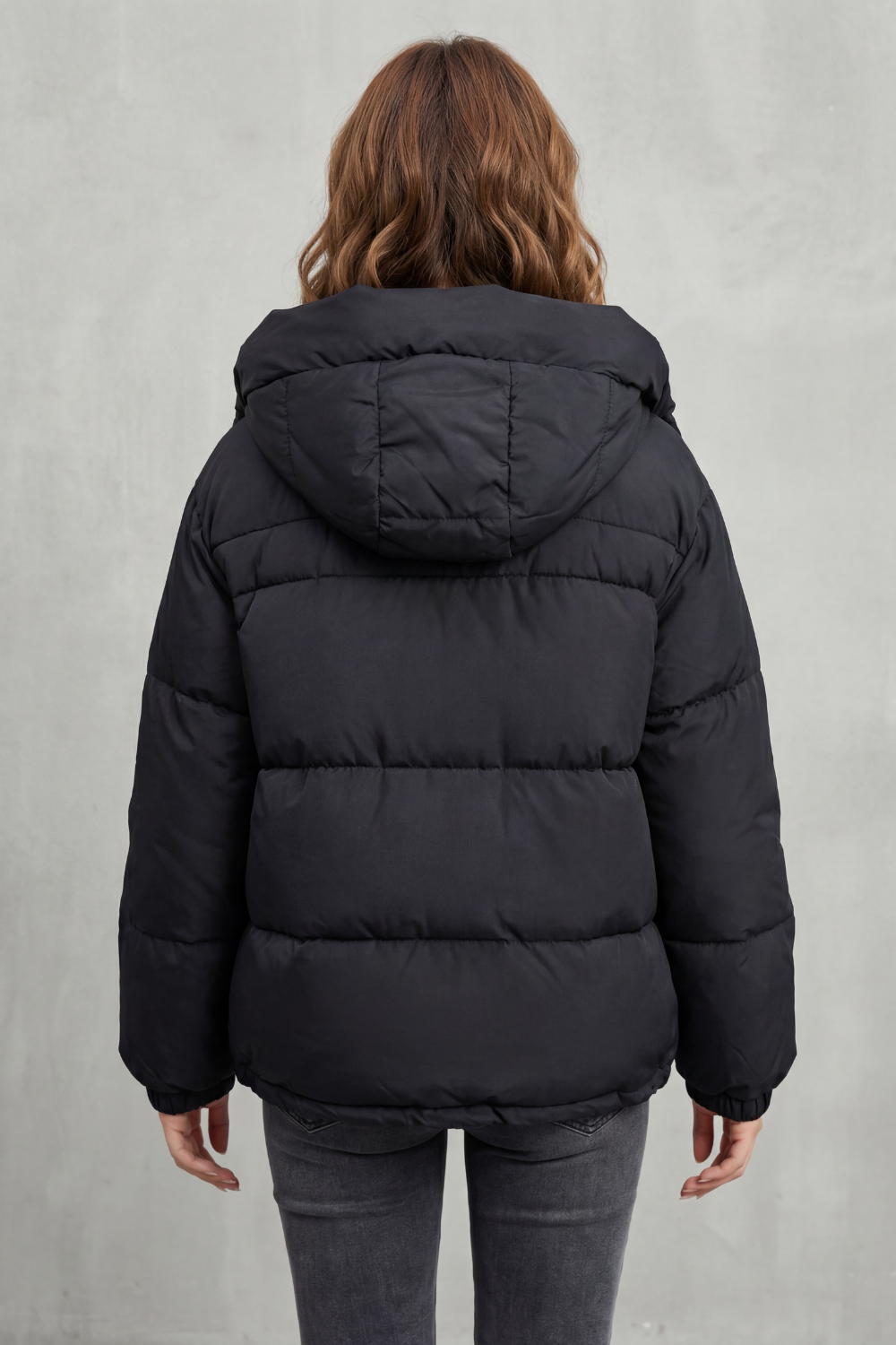 Women's Quilted Puffer Jacket – The Demerelle, view 4