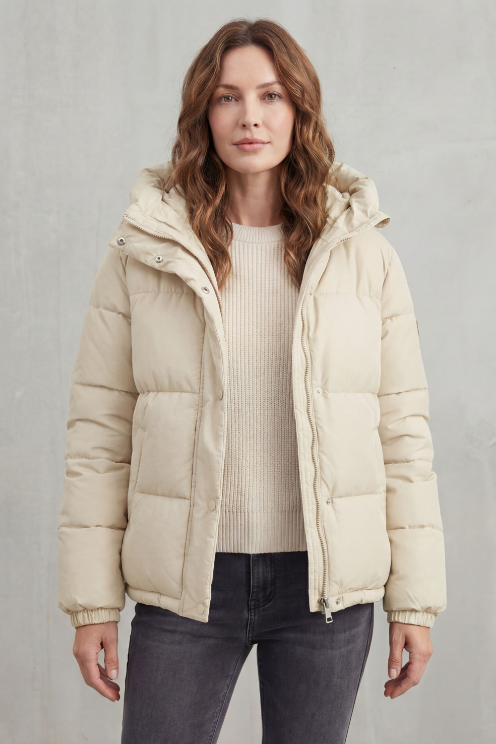 Women's Quilted Puffer Jacket – The Demerelle, view 6