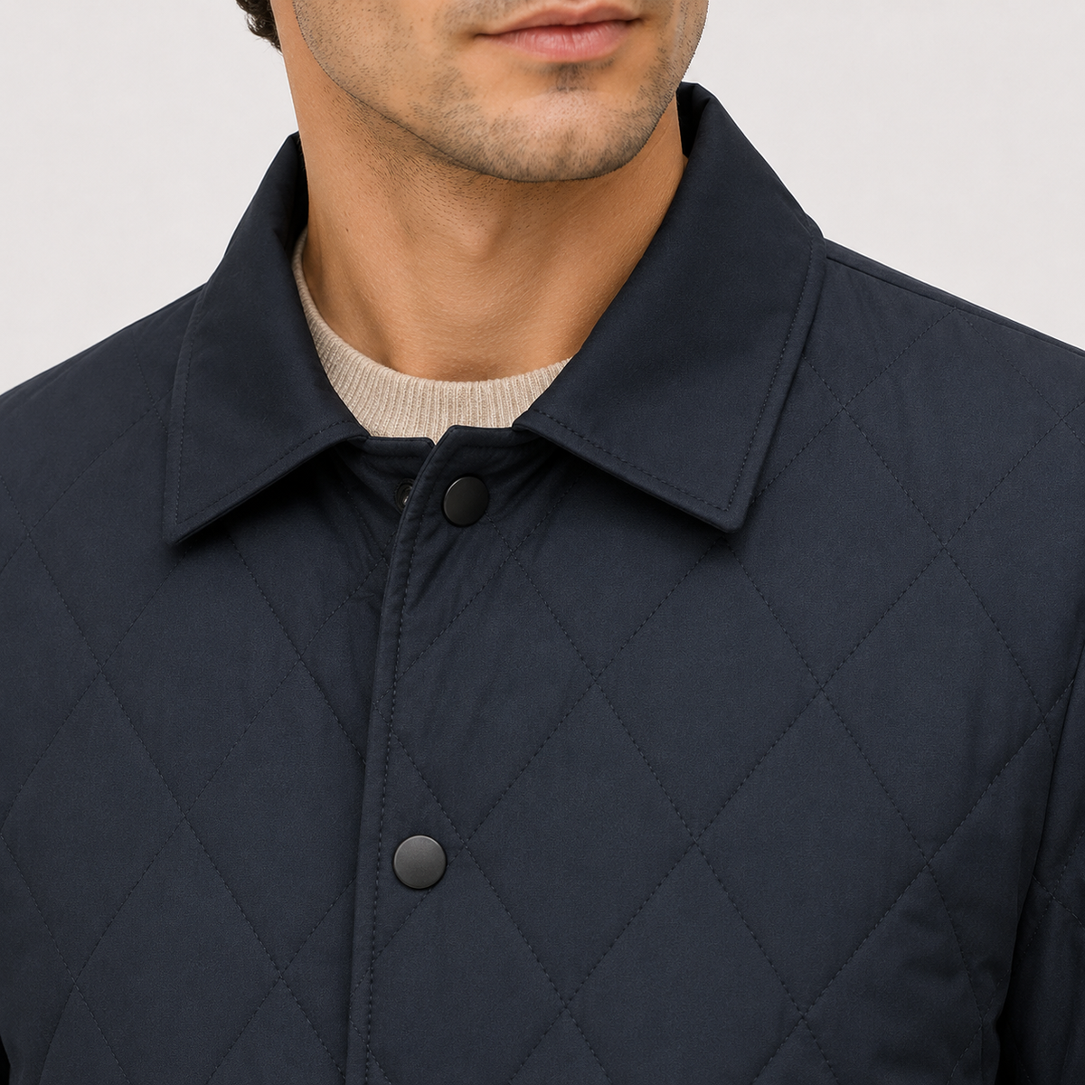 Men's quilted jacket – The Elwood by Huna – product view 3