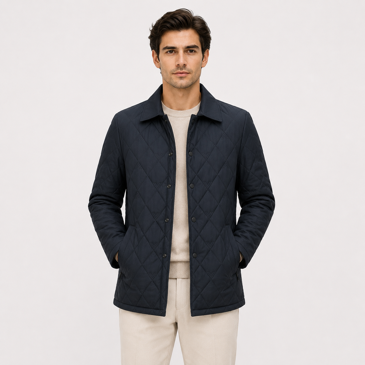 Men's quilted jacket – The Elwood by Huna – product view 1