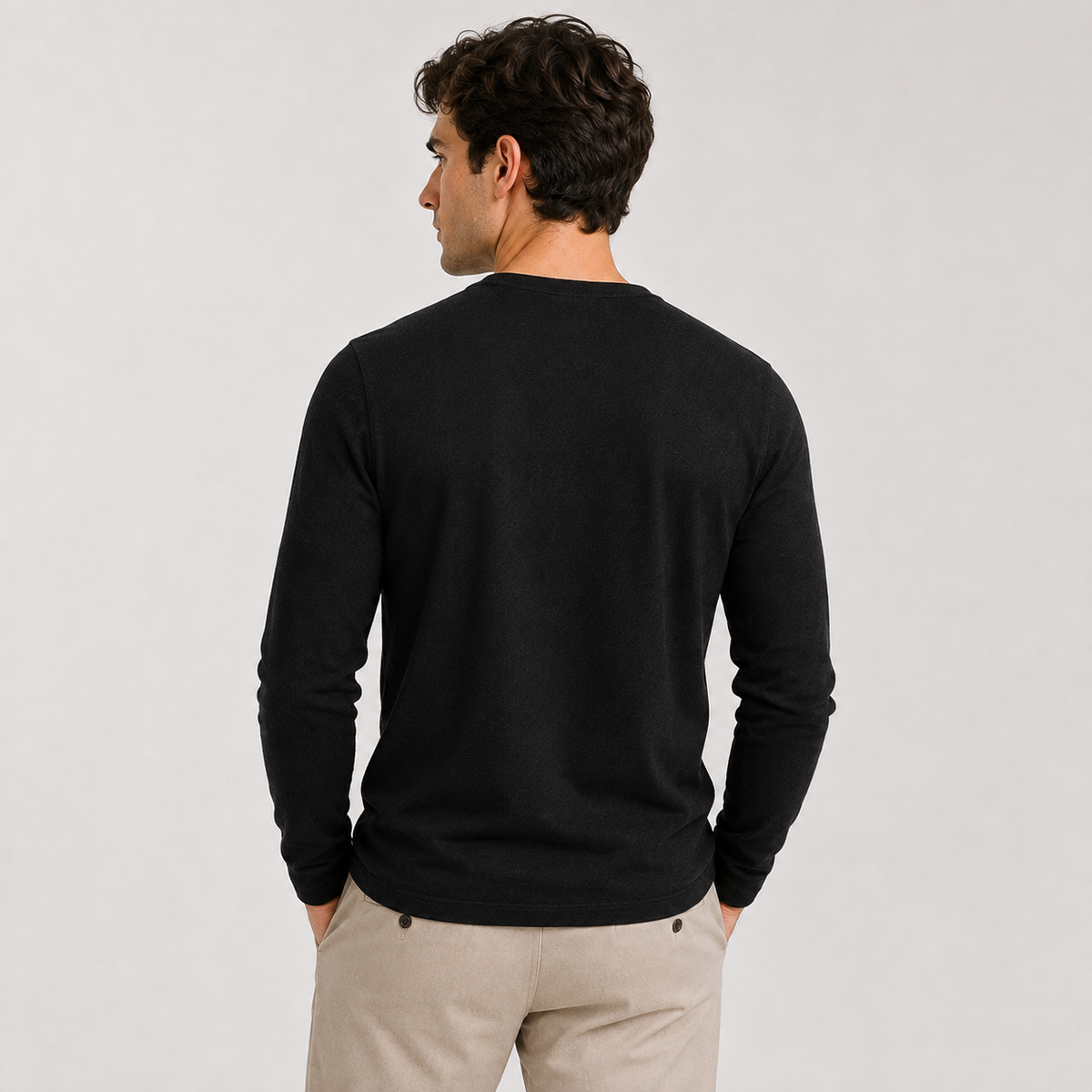 Men's lightweight jumper – The Rowan by Huna – product view 4