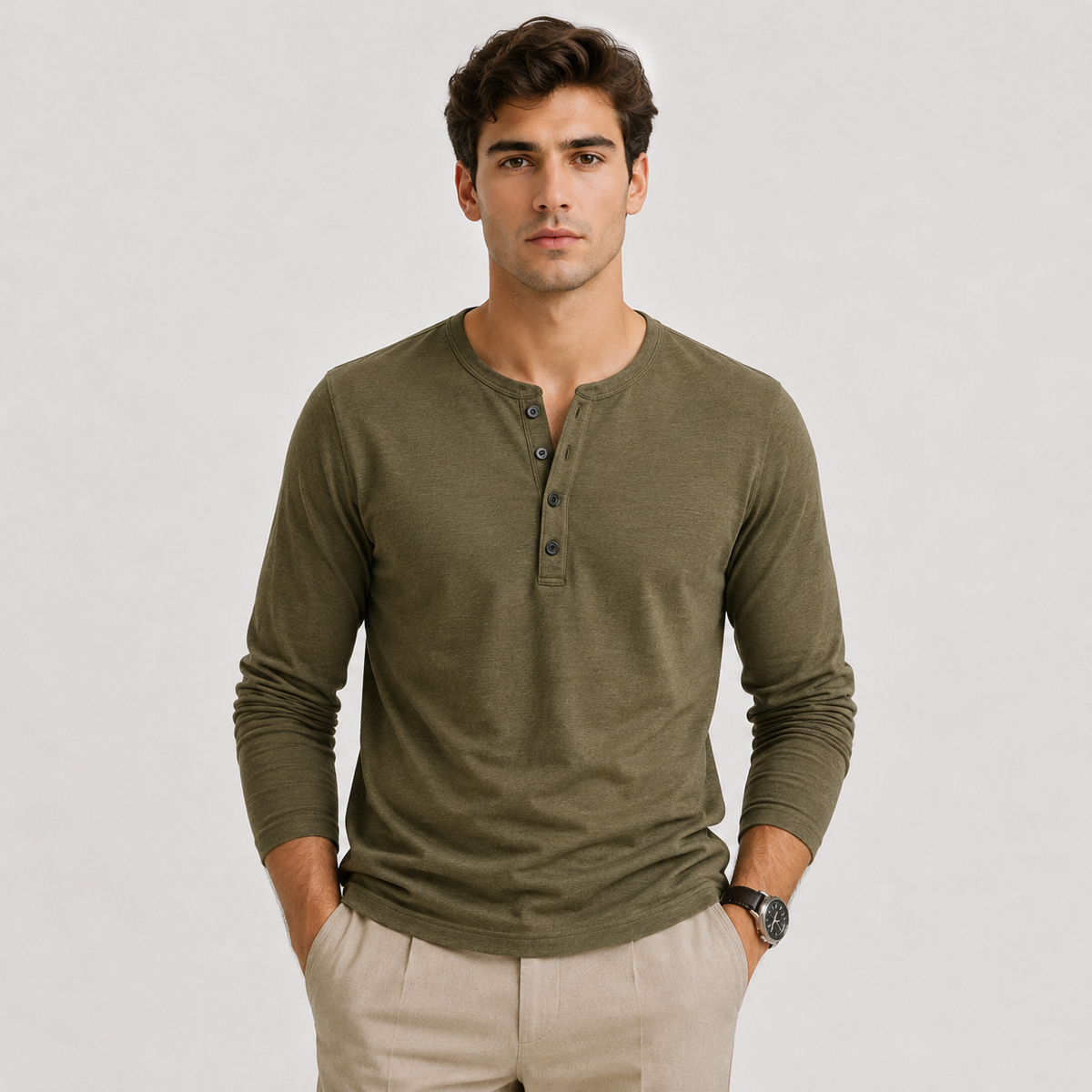 Men's lightweight jumper – The Rowan by Huna – product view 6
