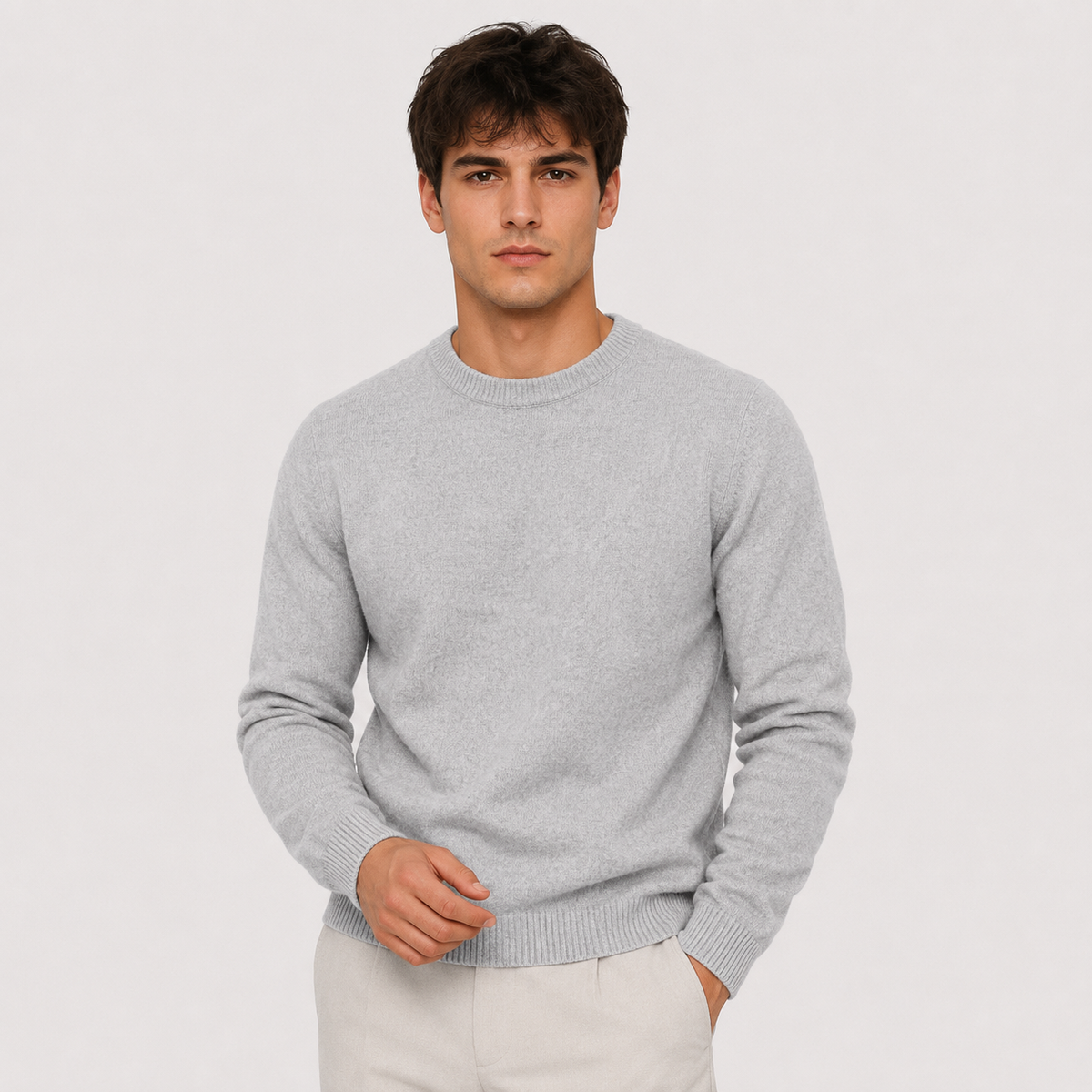 Men's soft touch jumper – The Ashford by Huna – product view 8