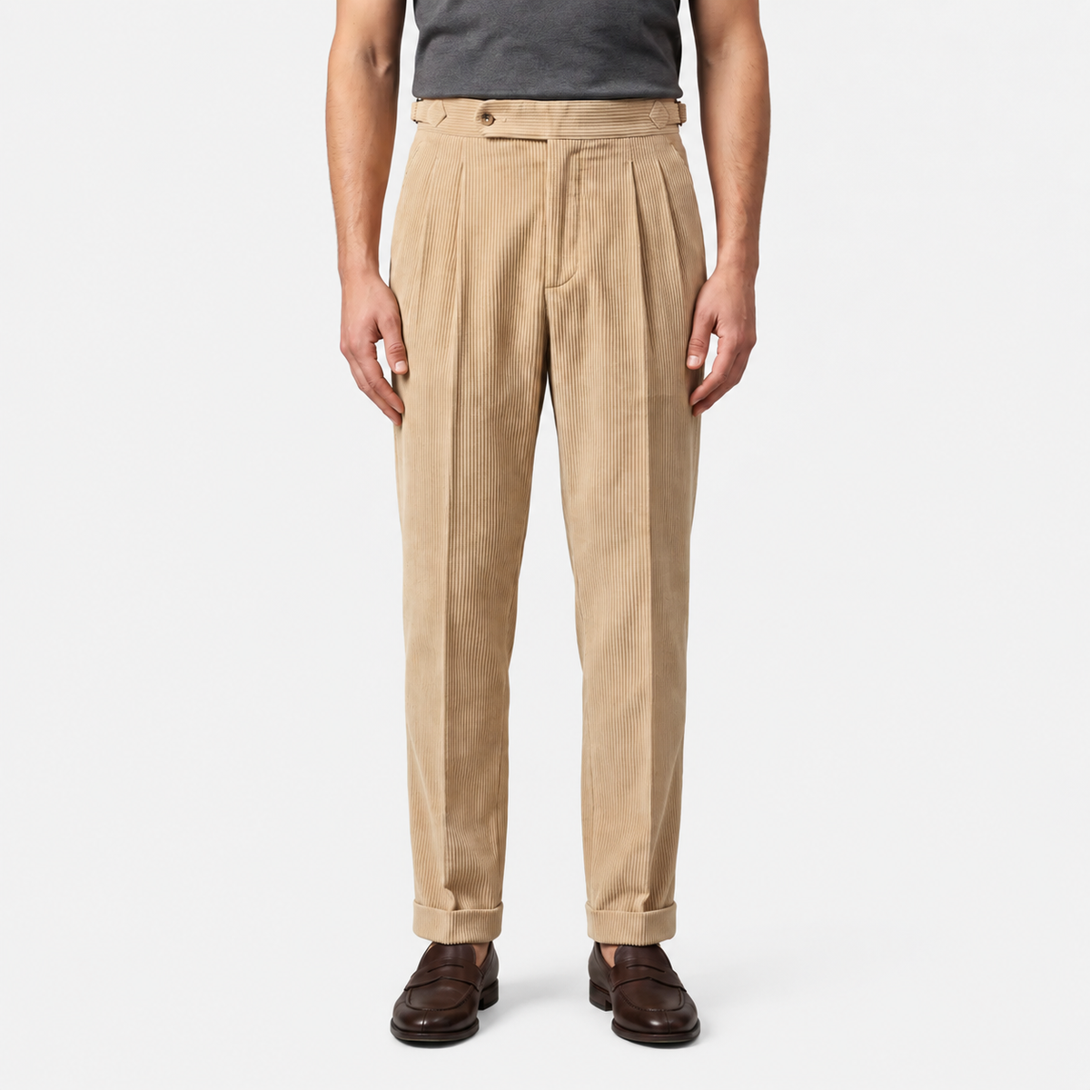 Men's corduroy trousers – The Cedric by Huna – product view 1